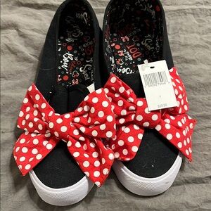 Disney Red and Black Polka Dot Sneakers